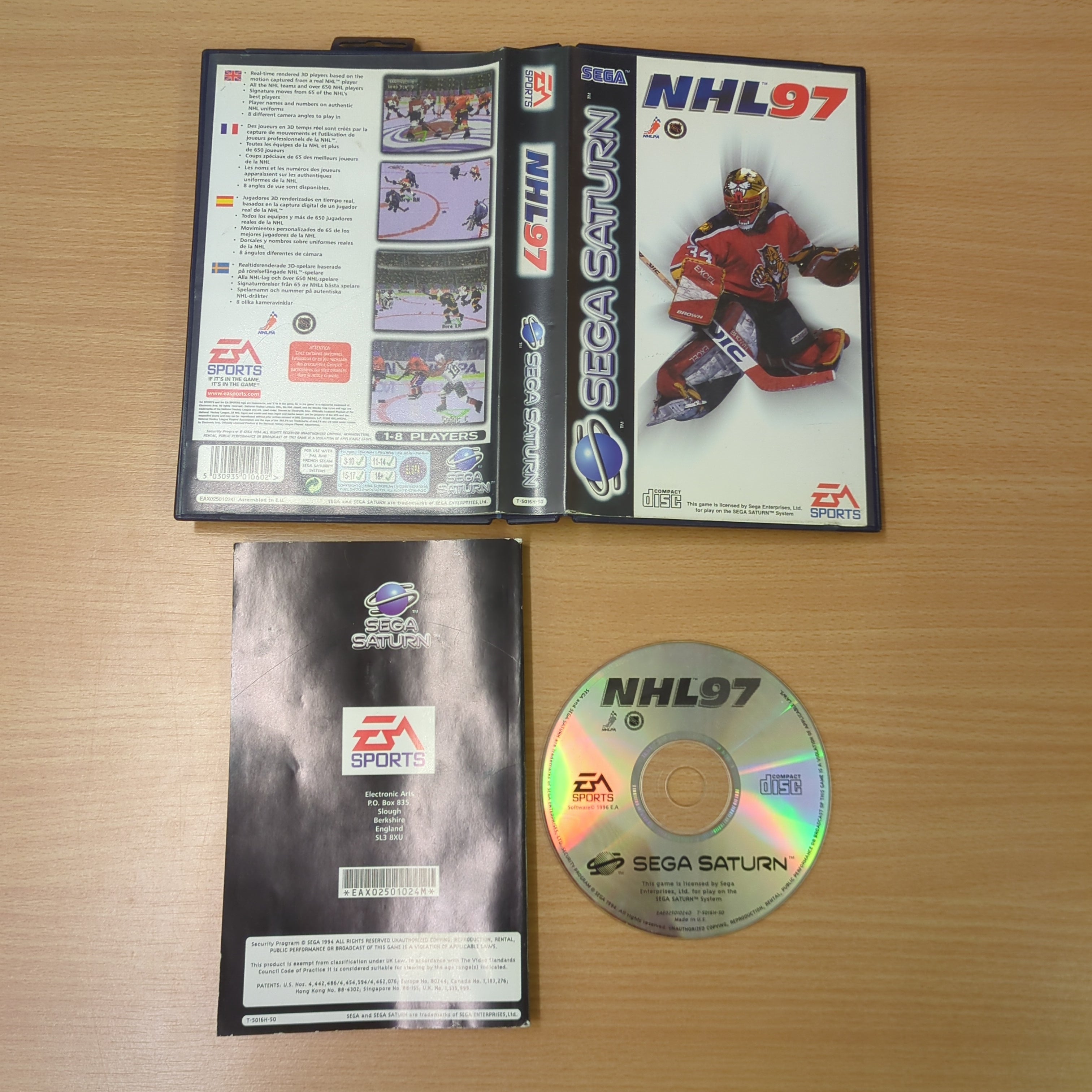 NHL 97 Sega Saturn game NHL 97 Sega Saturn game